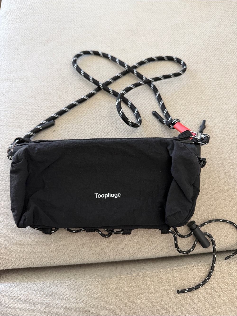 Amazon Black Crossbody Rope-Strap Shoulder Bag